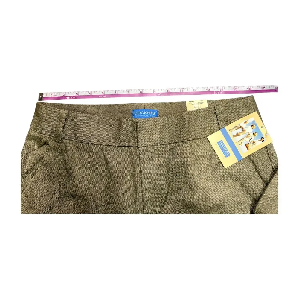 Dockers Khaki Speckled Pants 12P - Picture 4 of 7